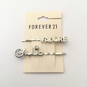 New Silver French Bobby Pin Hair Clips